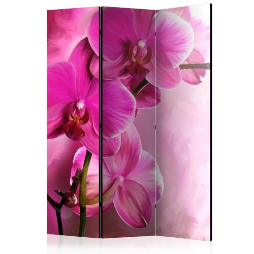 Paraván egyoldalú fotónyomtatással - Pink Orchid [Room Dividers] - ajandekpont.hu