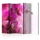 Paraván egyoldalú fotónyomtatással - Pink Orchid II [Room Dividers] - ajandekpont.hu