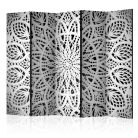 Paraván egyoldalú fotónyomtatással - White Mandala II [Room Dividers] - ajandekpont.hu