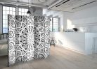 Paraván egyoldalú fotónyomtatással - White Mandala II [Room Dividers] - ajandekpont.hu