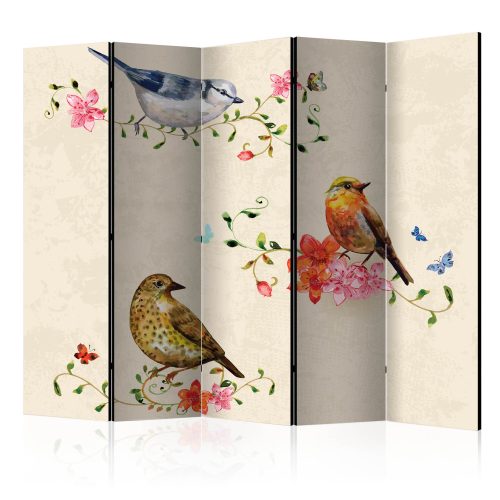 Paraván egyoldalú fotónyomtatással - Bird Song II [Room Dividers] - ajandekpont.hu