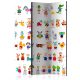 Paraván egyoldalú fotónyomtatással - Cartoon Pets [Room Dividers] - ajandekpont.hu