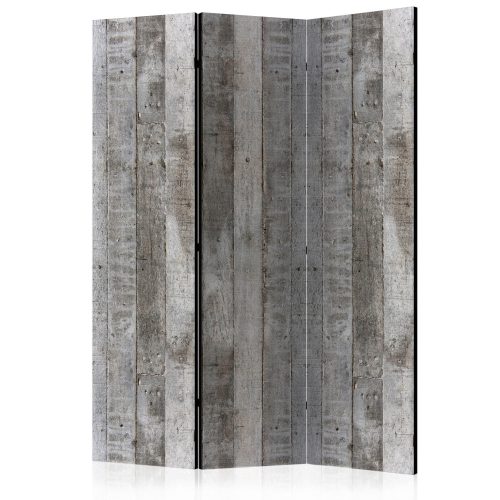 Paraván egyoldalú fotónyomtatással - Concrete Timber [Room Dividers] - ajandekpont.hu