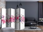 Paraván - Flowers and Butterflies II [Room Dividers] - ajandekpont.hu