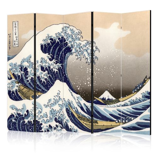 Paraván egyoldalú fotónyomtatással - The Great Wave off Kanagawa II [Room Dividers] - ajandekpont.hu