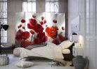 Paraván - Poppies in the Moonlight II [Room Dividers] - ajandekpont.hu