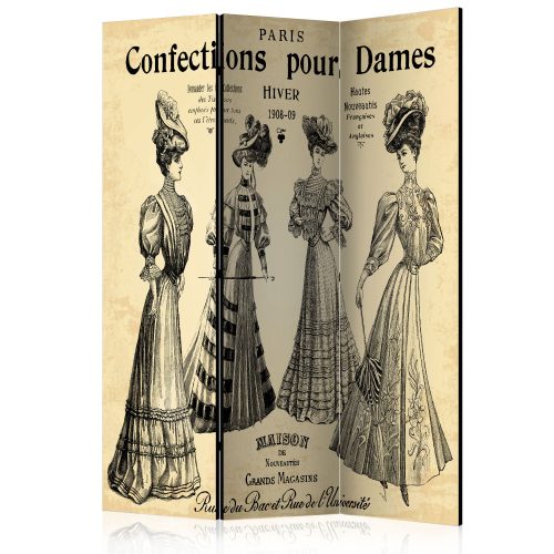 Paraván egyoldalú fotónyomtatással - Confections pour Dames [Room Dividers] - ajandekpont.hu