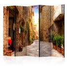 Paraván - Colourful Street in Tuscany II [Room Dividers] - ajandekpont.hu