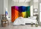 Paraván egyoldalú fotónyomtatással - Rainbow Wave II [Room Dividers] - ajandekpont.hu