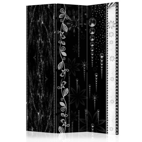 Paraván egyoldalú fotónyomtatással - Black Elegance [Room Dividers] - ajandekpont.hu