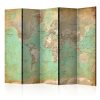 Paraván - Turquoise World Map  [Room Dividers] - ajandekpont.hu