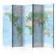 Paraván egyoldalú fotónyomtatással - World Map [Room Dividers] - ajandekpont.hu