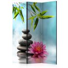 Paraván - Water Lily and Zen Stones [Room Dividers] - ajandekpont.hu