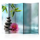 Paraván - Water Lily and Zen Stones II [Room Dividers] - ajandekpont.hu