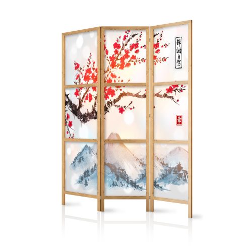 Japán paraván - Japanese Style: Fuji Mountain [Room Dividers]