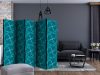 Paraván - Geometric Turquoise II [Room Dividers] - ajandekpont.hu