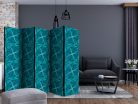 Paraván - Geometric Turquoise II [Room Dividers] - ajandekpont.hu