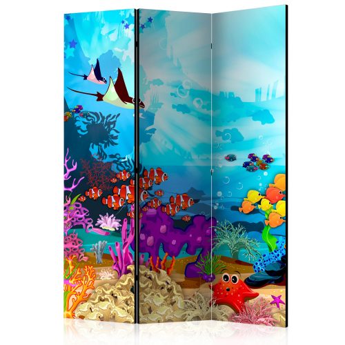 Paraván egyoldalú fotónyomtatással - Colourful Fish [Room Dividers] - ajandekpont.hu