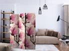 Paraván egyoldalú fotónyomtatással - Blooming Magnolias [Room Dividers] - ajandekpont.hu