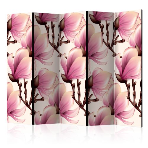 Paraván egyoldalú fotónyomtatással - Blooming Magnolias II [Room Dividers] - ajandekpont.hu