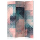 Paraván - Pixels (Green and Pink) [Room Dividers] - ajandekpont.hu