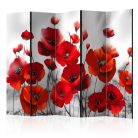 Paraván - Poppies in the Moonlight II [Room Dividers] - ajandekpont.hu