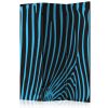 Paraván - Zebra pattern (turquoise) [Room Dividers] - ajandekpont.hu