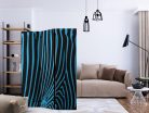 Paraván - Zebra pattern (turquoise) [Room Dividers] - ajandekpont.hu