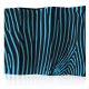 Paraván - Zebra pattern (turquoise) II [Room Dividers] - ajandekpont.hu
