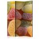 Paraván egyoldalú fotónyomtatással - Tasty fruit jellies [Room Dividers] - ajandekpont.hu