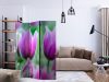 Paraván - Purple spring tulips [Room Dividers] - ajandekpont.hu