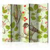 Paraván - Bird and lilies vintage pattern II Room Dividers