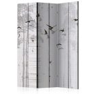 Paraván - Birds on Boards [Room Dividers] - ajandekpont.hu