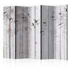 Paraván - Birds on Boards II [Room Dividers] - ajandekpont.hu