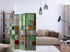 Paraván - Emerald Stained Glass [Room Dividers] - ajandekpont.hu