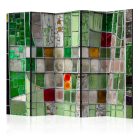 Paraván - Emerald Stained Glass II [Room Dividers] - ajandekpont.hu