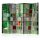 Paraván - Emerald Stained Glass II [Room Dividers] - ajandekpont.hu