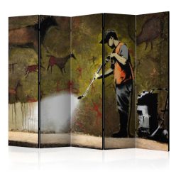 Paraván egyoldalú fotónyomtatással - Banksy - Cave Painting II [Room Dividers] - ajandekpont.hu