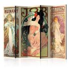 Paraván - Alphonse Mucha. Women's II [Room Dividers] - ajandekpont.hu