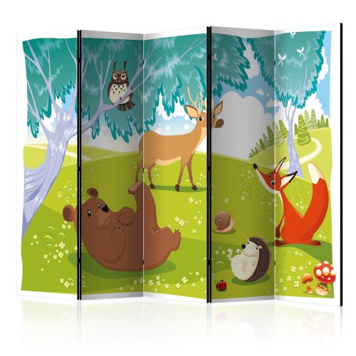 Paraván egyoldalú fotónyomtatással - Funny animals II [Room Dividers] - ajandekpont.hu