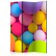 Paraván egyoldalú fotónyomtatással - Colourful Balls [Room Dividers] - ajandekpont.hu