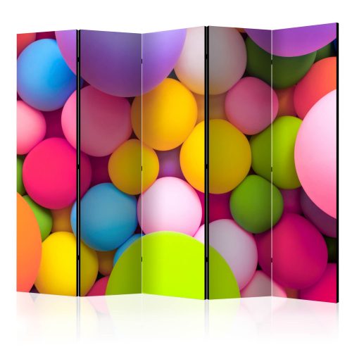 Paraván egyoldalú fotónyomtatással - Colourful Balls II [Room Dividers] - ajandekpont.hu