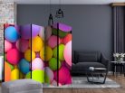 Paraván egyoldalú fotónyomtatással - Colourful Balls II [Room Dividers] - ajandekpont.hu