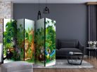 Paraván egyoldalú fotónyomtatással - Jungle Animals II [Room Dividers] - ajandekpont.hu