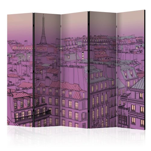 Paraván egyoldalú fotónyomtatással - Friday evening in Paris II [Room Dividers] - ajandekpont.hu