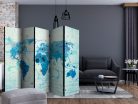 Paraván - Cruising and sailing -  The World map II [Room Dividers] - ajandekpont.hu