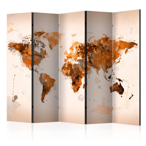 Paraván - World in brown shades II Room Dividers