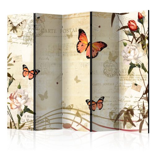 Paraván egyoldalú fotónyomtatással - Melodies of butterflies II [Room Dividers] - ajandekpont.hu