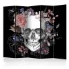 Paraván - Skull and Flowers II [Room Dividers] - ajandekpont.hu