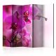 Paraván egyoldalú fotónyomtatással - Pink orchid II [Room Dividers] - ajandekpont.hu